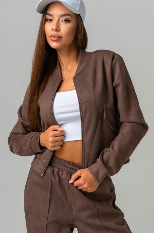 Women's eco-suede pantsuit Happyfox