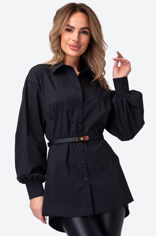 Women's long sleeved oversize shirt with wide sleeves Happyfox