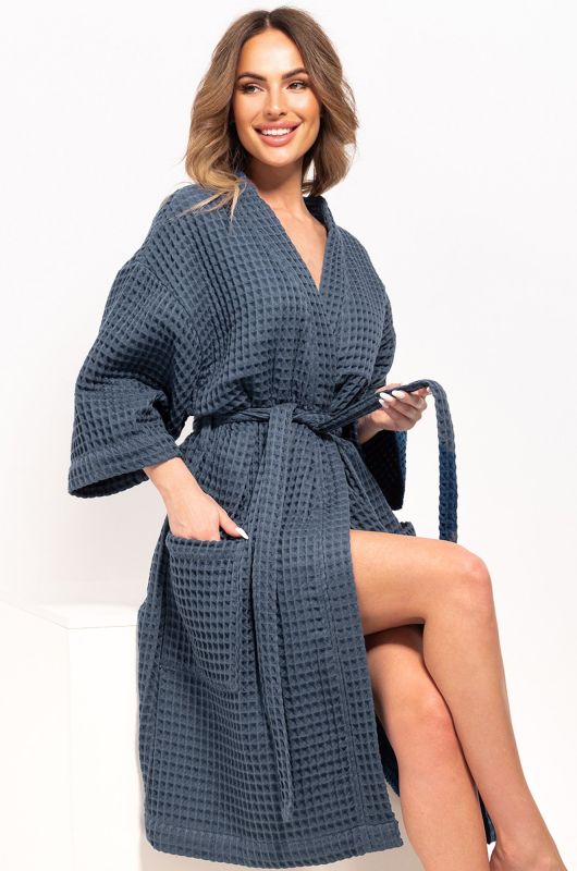 Boho waffle robe Happy Fox Home