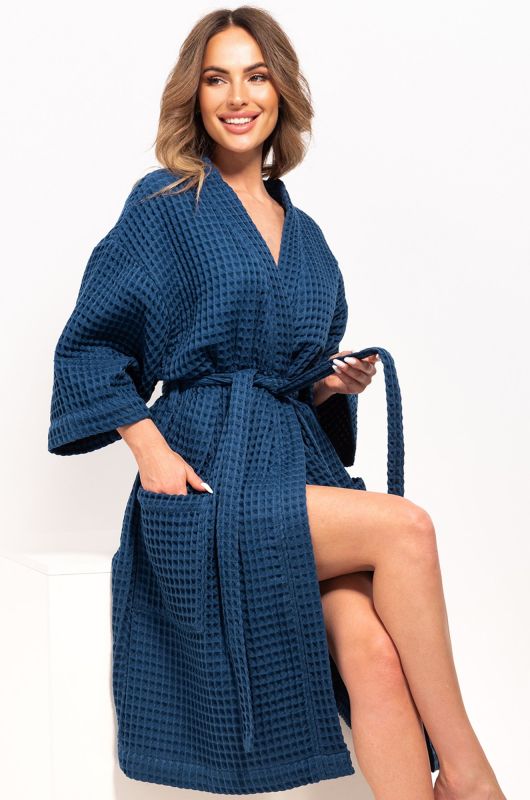 Boho waffle robe Happy Fox Home