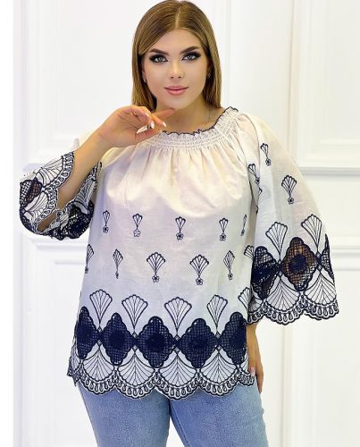 Blouse Art:10333 Size:46-52 cotton