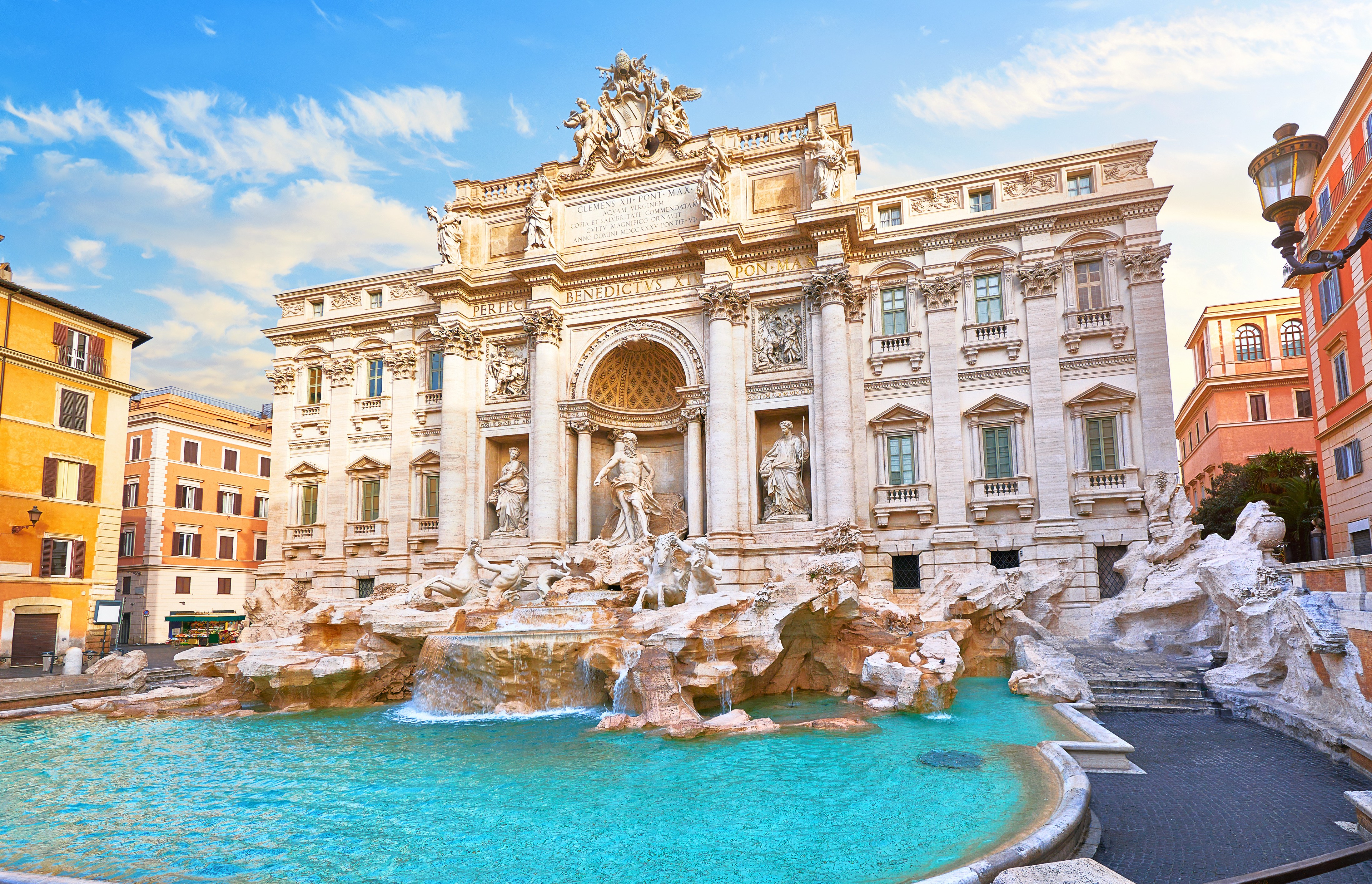 Trevi Fountain in Rome.