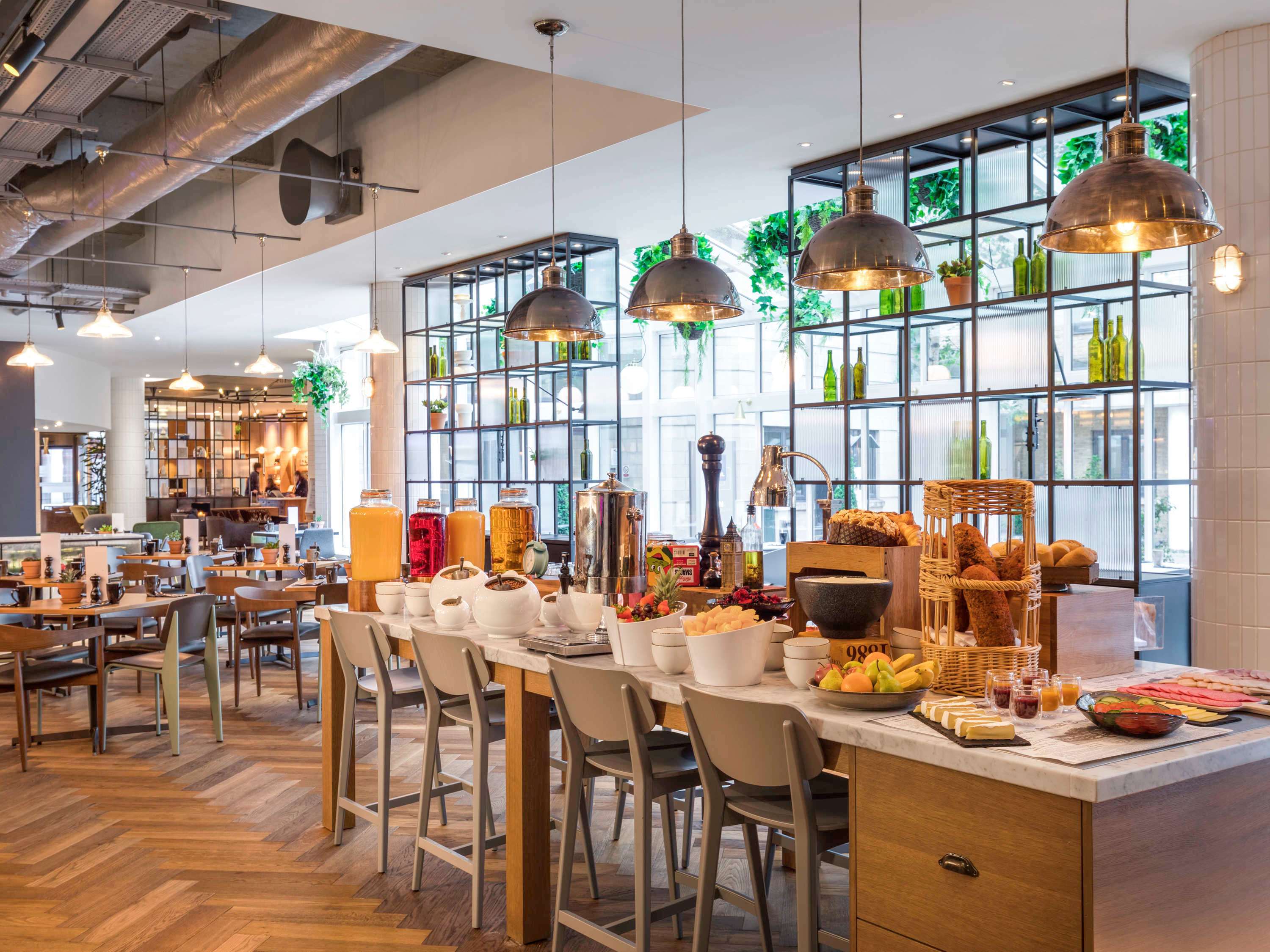 Breakfast buffet at the Novotel London Bridge, one of the best affordable hotels in London